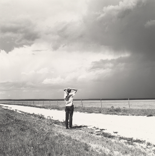 Image: Robert Adams, American, born 1937 Kerstin enjoying the wind, East of Keota, Colorado, 1969 gelatin silver print National Gallery of Art, Washington, Pepita Milmore Memorial Fund and Gift of Robert and Kerstin Adams  