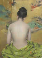 image: William Merritt Chase, Study of Flesh Color and Gold, 1888/1889