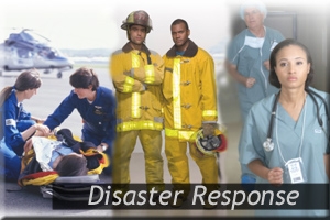 image of first responders - firemen, EMTs, nurses