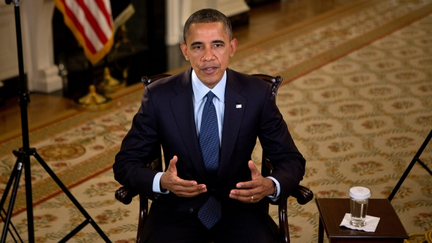 President Obama tapes the Weekly Address