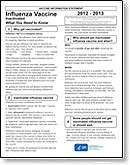 Inactivated Influenza Vaccine VIS (8/10/10)