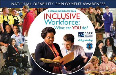 The Department of Labor created this poster for this year's National Disability Employment Awareness Month.
