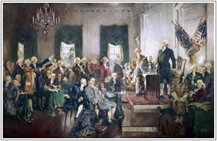 Signing of the Constitution by Howard Chandler Christy