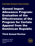 Earned Import Allowance Program: Evaluation of the Effectiveness of the Program for Certain Apparel from the Dominican Republic; Third Annual Review