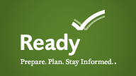 Ready Logo. Prepare. Plan. Stay Informed