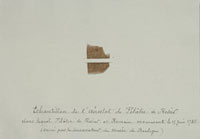 Balloon fragment from first fatal balloon flight, June 15, 1785. 
