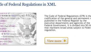 2010 Code of Federal Regulations in XML