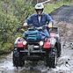 ATV rider on trails near Glennallen