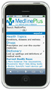 Image of MobileMedline Plus screen on a mobile device.