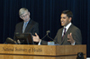 A photo of Drs. Francis S. Collins and USAID Administrator Dr. Rajiv Shah.