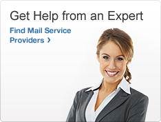 Get Help from an Expert. Photo of a woman in a business suit. Find Mail Service Providers