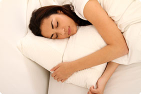 Sleeping Woman on White Linen