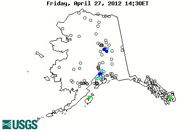 small map of Alaska