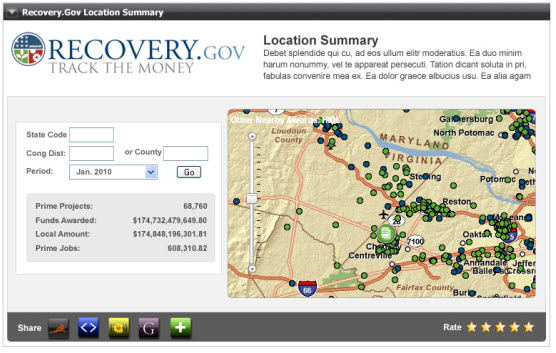 State/County/Congressional District Widget screenshot