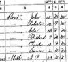 1870 census, Becks family records from the African-American Families Database