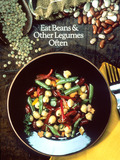 Image of a bean salad with the text Eat Beans and Other Legumes Often - Click to enlarge in new window.