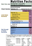 Nutrition Facts Label - Click to enlarge in new window.
