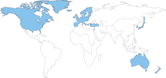 Global map - Industrialized countries