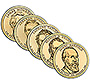 Presidential $1 Coins - By President