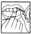 flossing between upper teeth