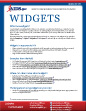 Widgets - One Page PDF