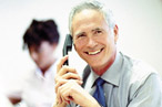 Image of a man on the phone
