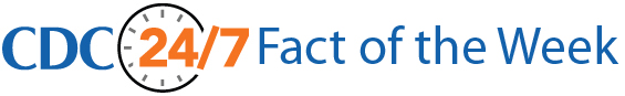 Logo for CDC 24-7 Fact of the Week
