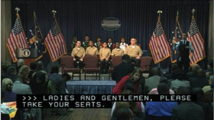 Frame from the 2011 Annual Salute to Veterans Video