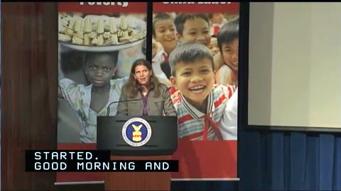Still image from the DOL Issues Reports on International Child Labor and Forced Labor Video.