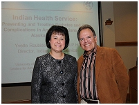 Thumbnail - clicking will open full size image - Dr. Roubideaux with Dr. Spero Manson, Director SDPI Coordinating Center