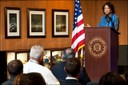 Florida Lt. Governor Jennifer Carroll visited the FBI’s office in Jacksonville last week and spoke during a Women’s History Month event. She also presented a 25-year service certificate to one of Jacksonville’s employees. 