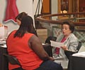 2009 Road Show - Renowned cardiologist Dr. Nanette Wenger provides consultations at The Heart Truth Road Show in Atlanta.