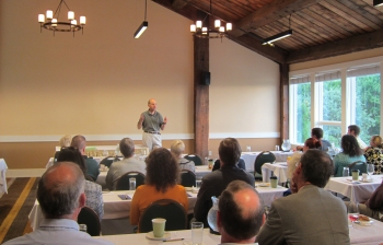 PTO Director David Kappos addresses the Penobscot Bay Regional Chamber of Commerce in Rockport, Maine