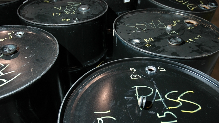 Barrels marked with certifications