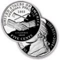 2004 Spring Design: "Louisiana Purchase/Peace Medal" Nickel Proof