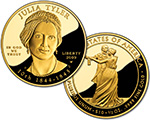 Julia Tyler First Spouse Proof Coin