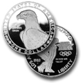 1983 Olympics Silver Dollar/Discus Thrower
