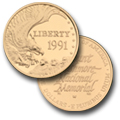 Mount Rushmore Golden Anniversary Gold $5