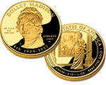 Dolly Madison First Spouse Gold Proof Coin