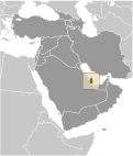 Location of Qatar