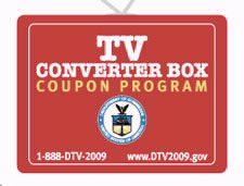 DTV Converter Box Coupon Program logo. Click to go to DTV Converter Box Coupon Program Website.