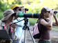 Citizen scientists birdwatching