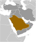 Location of Saudi Arabia