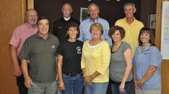 Senator Coats with Local Officials in Pekin