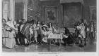 Moliere dining with Louis XIV