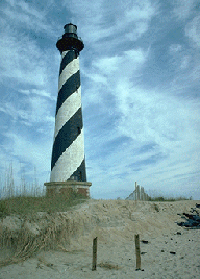Photo: lighthouse.  Source: NPS photo by Candace Clifford, 1994.