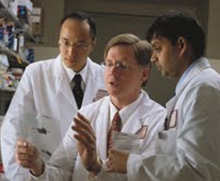 Masaya Baba, M.D., Ph.D., W. Marston Linehan, M.D. and Sunil Sudarshan, M.D. lend their expertise to the management and research of kidney cancer. (Pictured from left to right.)
