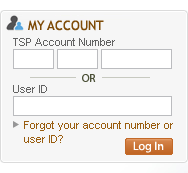 Screenshot of login form on home page