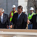 Speaker John Boehner and Congressional leaders drive the ceremonial first nails for the 2013 Presidential Inaugural Ceremonies on the West Front of the United States Capitol. Pictured left to right are Senate Majority Leader Harry Reid (D-NV), Speaker Boehner, and House Majority Leader Eric Cantor (R-VA). September 20, 2012. (Official Photo by Bryant Avondoglio)

---
This official Speaker of the House photograph is being made available only for publication by news organizations and/or for personal use printing by the subject(s) of the photograph. The photograph may not be manipulated in any way and may not be used in commercial or political materials, advertisements, emails, products, promotions that in any way suggests approval or endorsement of the Speaker of the House or any Member of Congress.