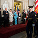 The Presentation of the Colors opens the Congressional Gold Medal Ceremony honoring
Daw Aung San Suu Kyi.  Pictured from left are Rep. Joseph Crowley (D-NY), Rep. Donald
Manzullo (R-IL), Former First Lady Laura Bush, Democratic Leader Nancy Pelosi (D-CA),
Daw Aung San Suu Kyi, and Speaker Boehner.  September 19, 2012.  (Official Photo by Heather Reed)

--
This official Speaker of the House photograph is being made available only for publication by news organizations and/or for personal use printing by the subject(s) of the photograph. The photograph may not be manipulated in any way and may not be used in commercial or political materials, advertisements, emails, products, promotions that in any way suggests approval or endorsement of the Speaker of the House or any Member of Congress.